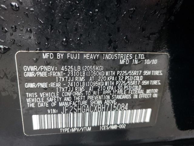 Photo 14 from auction – 2011 SUBARU FORESTER 2 with VIN JF2SHGACXBH715084