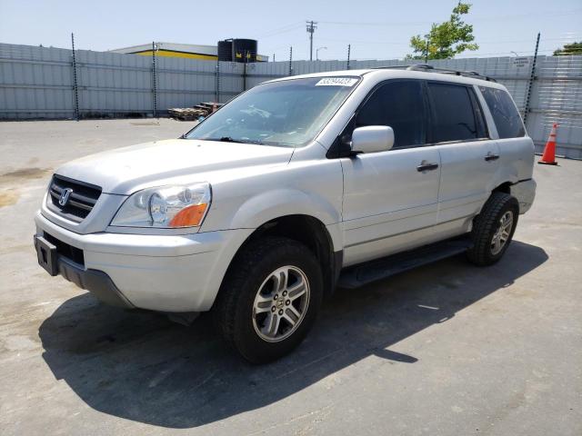 HONDA PILOT EX 2004 with VIN 2HKYF18474H576384 - Photo from auction