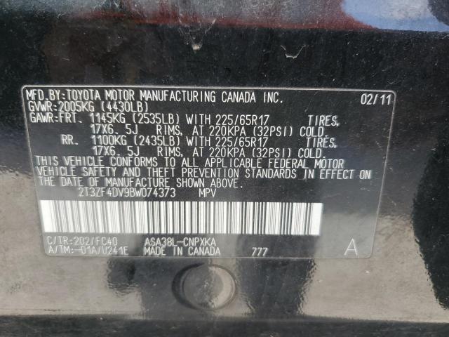 Photo 14 from auction – 2011 TOYOTA RAV4 with VIN 2T3ZF4DV9BW074373