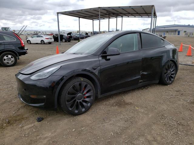 TESLA MODEL Y 2021 with VIN 5YJYGDEF5MF209745 - Photo from auction