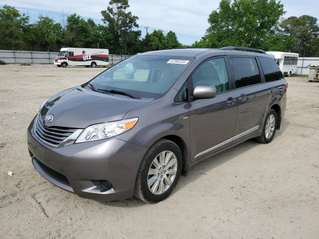 TOYOTA SIENNA LE 2017 with VIN 5TDJZ3DC3HS170538 - Photo from auction
