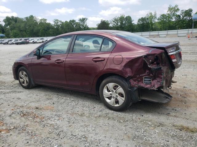 Photo 2 from auction – 2013 HONDA CIVIC LX with VIN 19XFB2F50DE029448