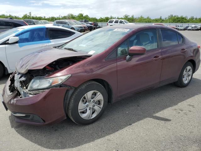HONDA CIVIC LX 2014 with VIN 19XFB2F52EE221648 - Photo from auction