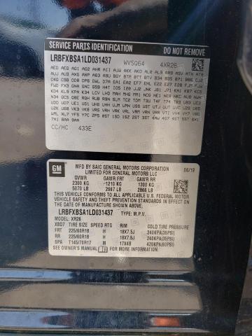 Photo 14 from auction – 2020 BUICK ENVISION P with VIN LRBFXBSA1LD031437