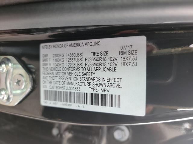 Photo 10 from auction – 2018 ACURA RDX TECHNO with VIN 5J8TB3H57JL001883