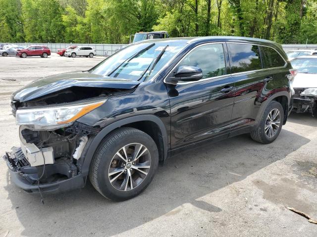 TOYOTA HIGHLANDER 2016 with VIN 5TDJKRFH3GS284859 - Photo from auction