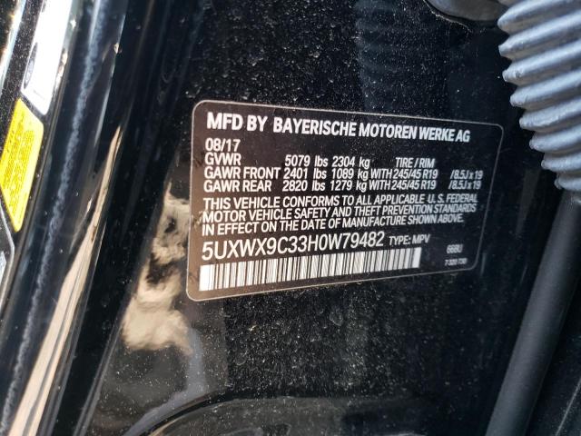 Photo 14 from auction – 2017 BMW X3 XDRIVE2 with VIN 5UXWX9C33H0W79482