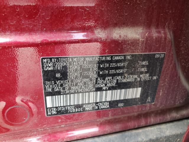 Photo 14 from auction – 2021 TOYOTA RAV4 LE with VIN 2T3H1RFV1MC090754