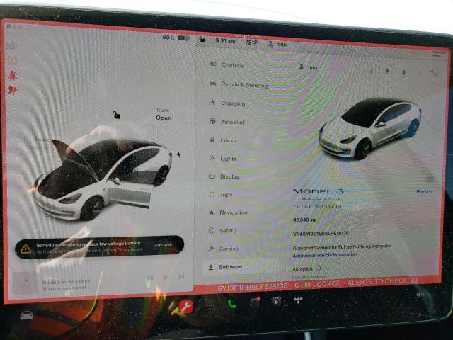 Photo 9 from auction – 2020 TESLA MODEL 3 with VIN 5YJ3E1EB6LF618136