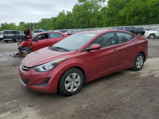 HYUNDAI ELANTRA SE 2016 with VIN 5NPDH4AE3GH692747 - Photo from auction