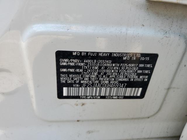 Photo 14 from auction – 2016 SUBARU FORESTER with VIN JF2SJAAC0GH469347