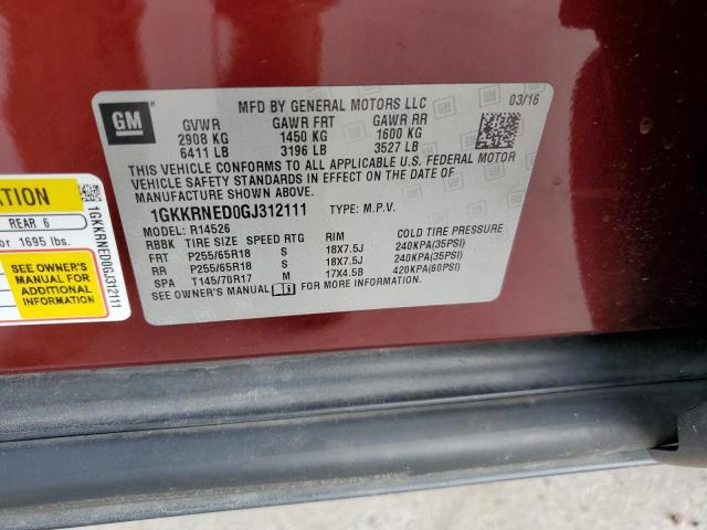 Photo 14 from auction – 2016 GMC ACADIA SLE with VIN 1GKKRNED0GJ312111