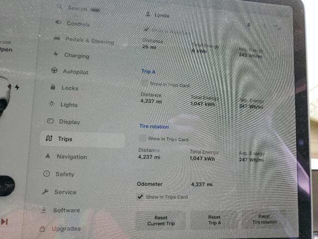 Photo 9 from auction – 2022 TESLA MODEL Y with VIN 7SAYGDEE3NF365116