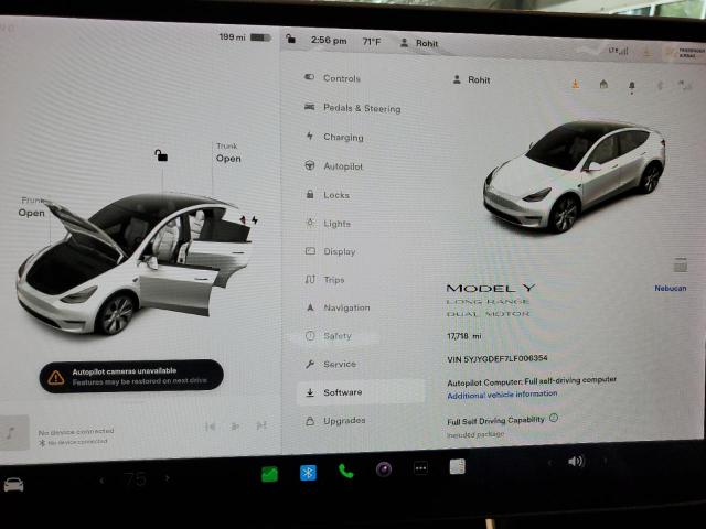Photo 9 from auction – 2020 TESLA MODEL Y with VIN 5YJYGDEF7LF006354