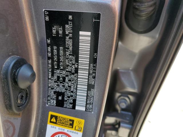 Photo 14 from auction – 2017 TOYOTA HIGHLANDER with VIN 5TDYZRFH4HS229526