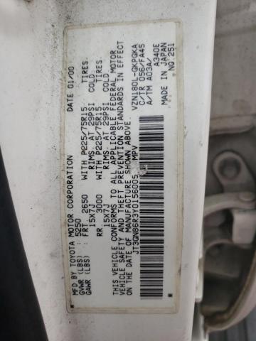 Photo 14 from auction – 2000 TOYOTA 4RUNNER SR with VIN JT3GN86R3Y0156005