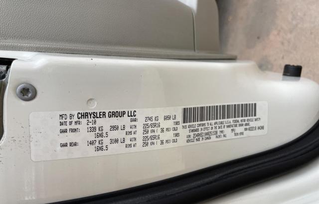 Фото 10 с аукциона – 2010 DODGE GRAND CARA с VIN 2D4RN5D10AR251538
