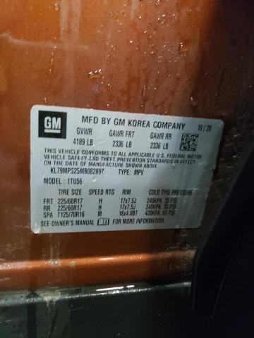Photo 14 from auction – 2021 CHEVROLET TRAILBLAZE with VIN KL79MPS25MB082897