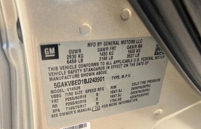 Photo 10 from auction – 2011 BUICK ENCLAVE CX with VIN 5GAKVBED1BJ243901