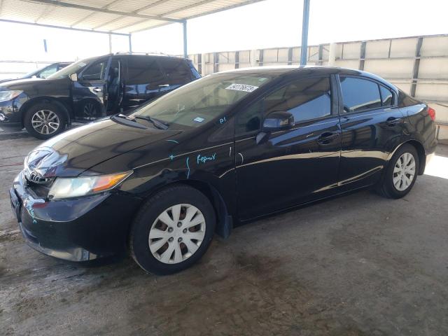HONDA CIVIC LX 2012 with VIN 19XFB2F59CE048563 - Photo from auction