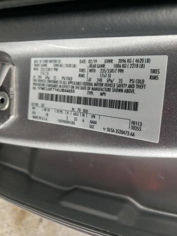 Photo 14 from auction – 2019 FORD ESCAPE S with VIN 1FMCU0F71KUB04655