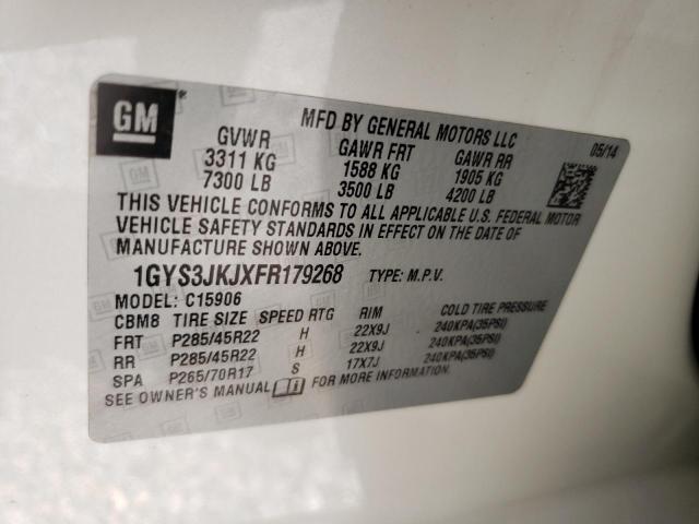 Photo 14 from auction – 2015 CADILLAC ESCALADE E with VIN 1GYS3JKJXFR179268