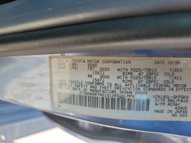 Photo 10 from auction – 1999 TOYOTA 4RUNNER SR with VIN JT3GN86R7X0101345