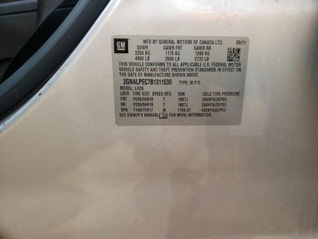 Photo 14 from auction – 2011 CHEVROLET EQUINOX LT with VIN 2GNALPEC7B1311530