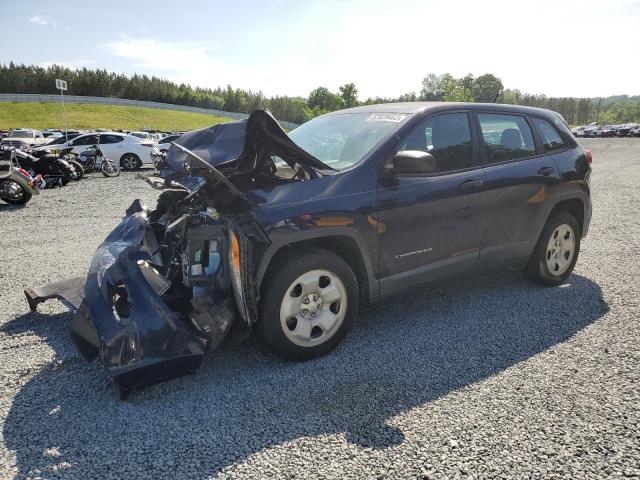 JEEP CHEROKEE S 2015 with VIN 1C4PJLAB5FW761755 - Photo from auction