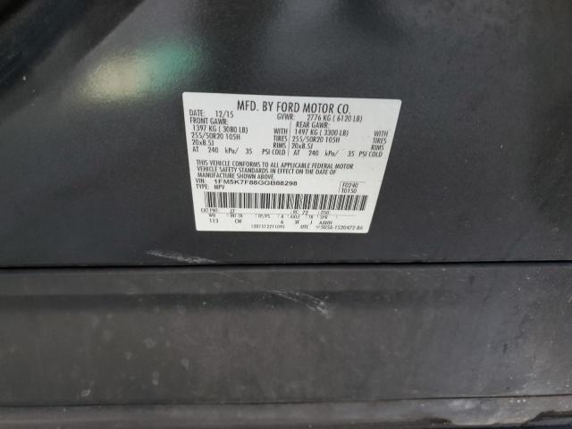 Photo 14 from auction – 2016 FORD EXPLORER L with VIN 1FM5K7F88GGB88298