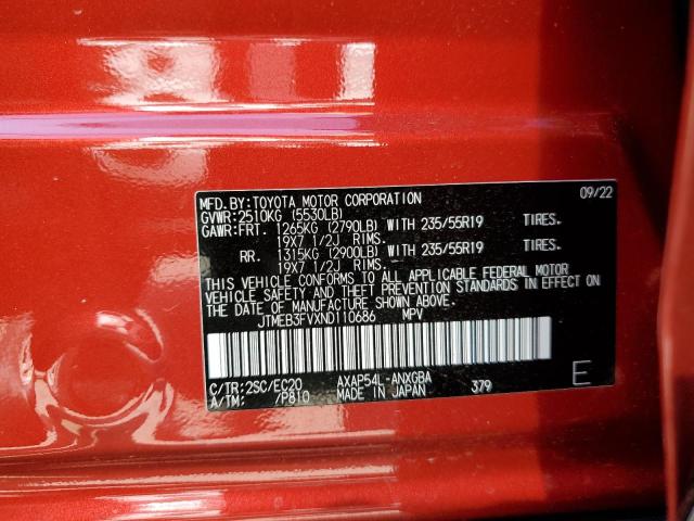 Photo 14 from auction – 2022 TOYOTA RAV4 PRIME with VIN JTMEB3FVXND110686