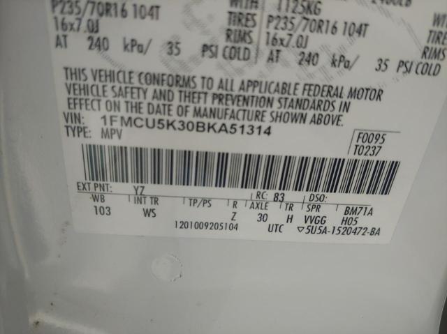 Photo 10 from auction – 2011 FORD ESCAPE HYB with VIN 1FMCU5K30BKA51314