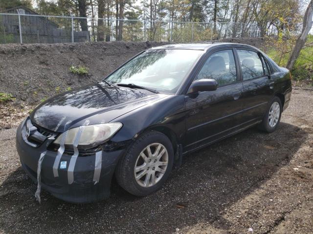 HONDA CIVIC DX V 2005 with VIN 2HGES16335H040343 - Photo from auction
