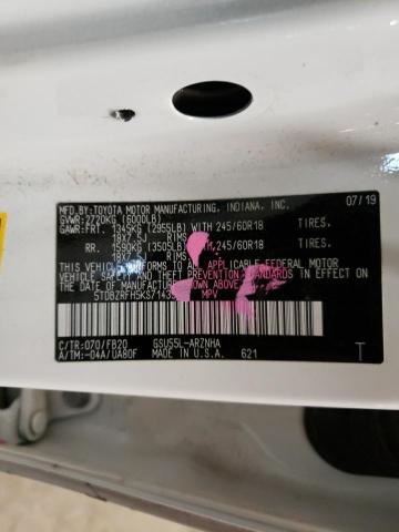 Photo 14 from auction – 2019 TOYOTA HIGHLANDER with VIN 5TDBZRFH5KS714397