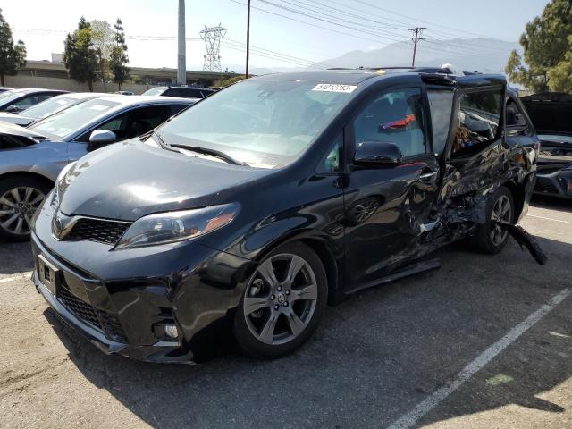 TOYOTA SIENNA SE 2020 with VIN 5TDXZ3DC2LS076511 - Photo from auction