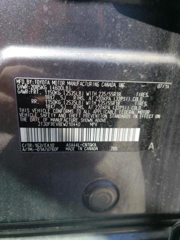 Photo 14 from auction – 2014 TOYOTA RAV4 LIMIT with VIN 2T3DFREV8EW210440