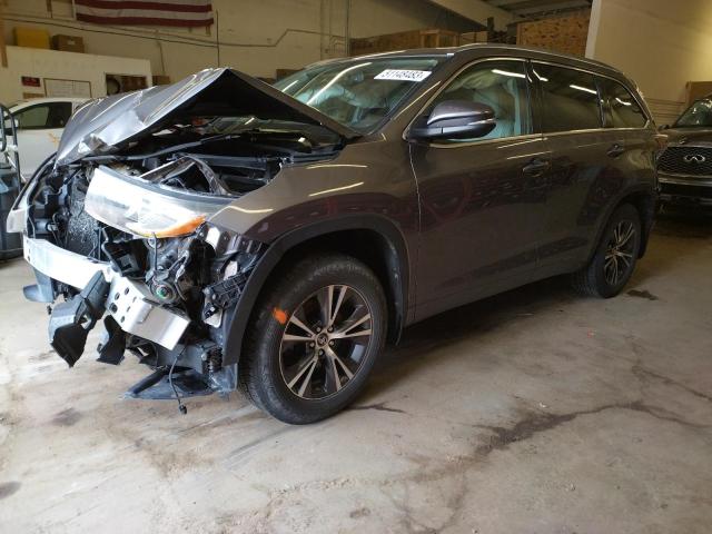 TOYOTA HIGHLANDER 2016 with VIN 5TDJKRFH3GS296039 - Photo from auction