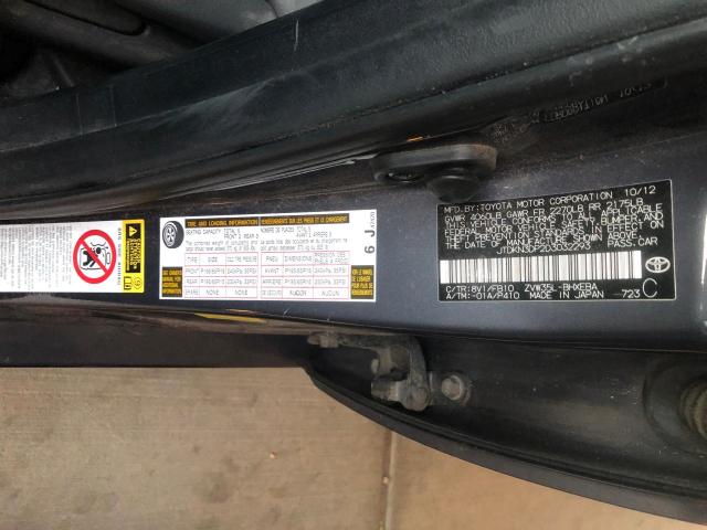 Photo 10 from auction – 2013 TOYOTA PRIUS PLUG with VIN JTDKN3DP2D3032293