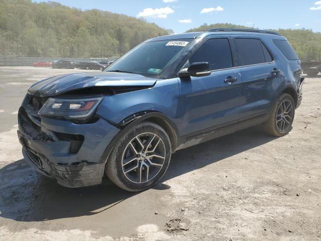 FORD EXPLORER S 2018 with VIN 1FM5K8GT8JGB50702 - Photo from auction