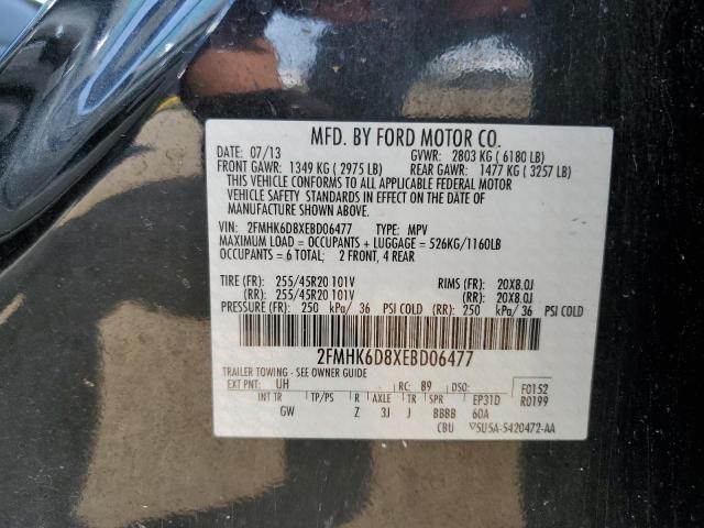 Photo 14 from auction – 2014 FORD FLEX LIMIT with VIN 2FMHK6D8XEBD06477
