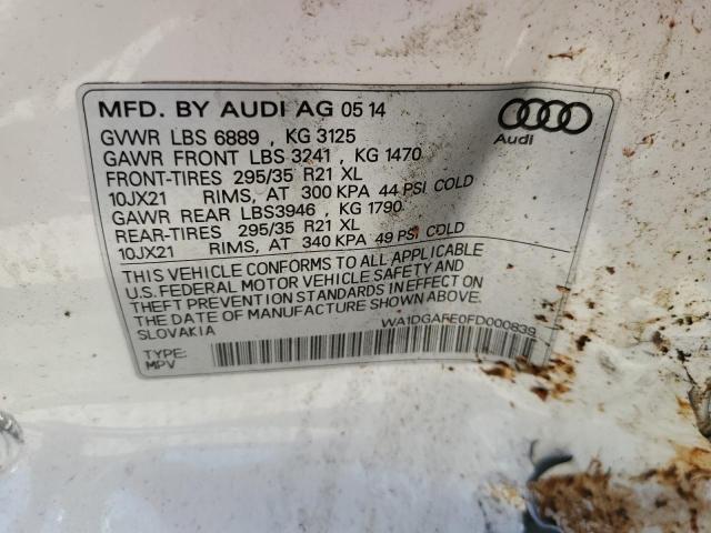 Photo 14 from auction – 2015 AUDI Q7 PRESTIG with VIN WA1DGAFE0FD000839