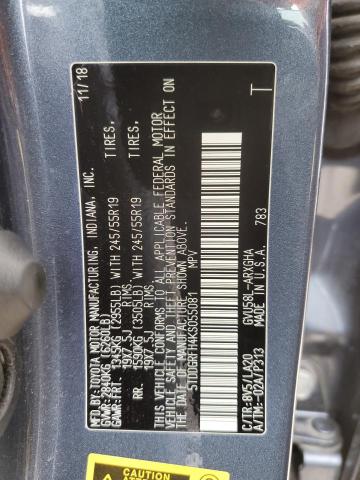 Photo 14 from auction – 2019 TOYOTA HIGHLANDER with VIN 5TDDGRFH4KS055081