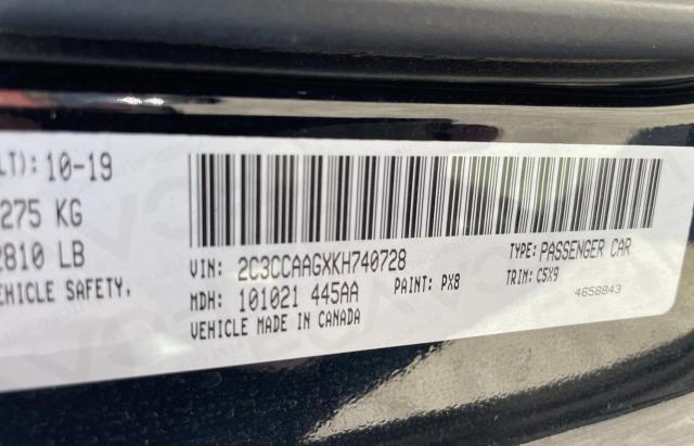 Photo 10 from auction – 2019 CHRYSLER 300 TOURIN with VIN 2C3CCAAGXKH740728