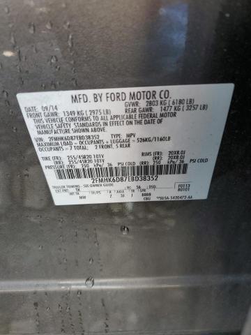 Photo 14 from auction – 2014 FORD FLEX LIMIT with VIN 2FMHK6D87EBD38352