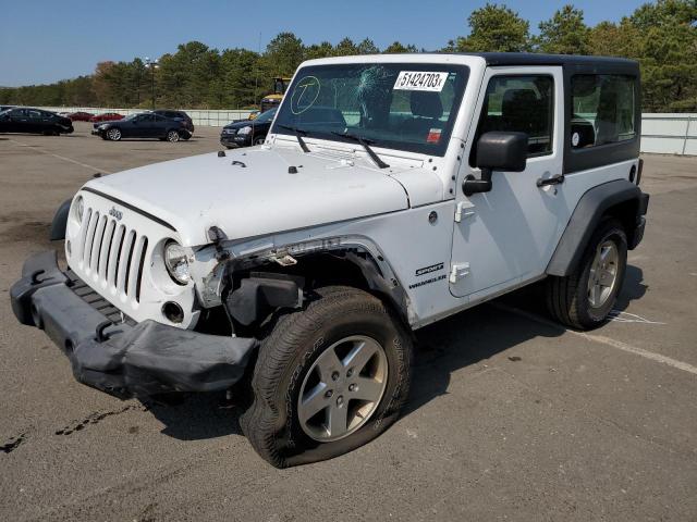 JEEP WRANGLER S 2015 with VIN 1C4AJWAGXFL757673 - Photo from auction