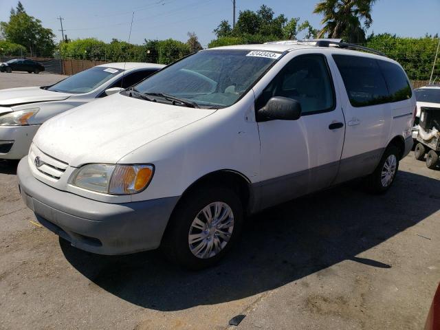 TOYOTA SIENNA CE 2001 with VIN 4T3ZF19C11U347522 - Photo from auction