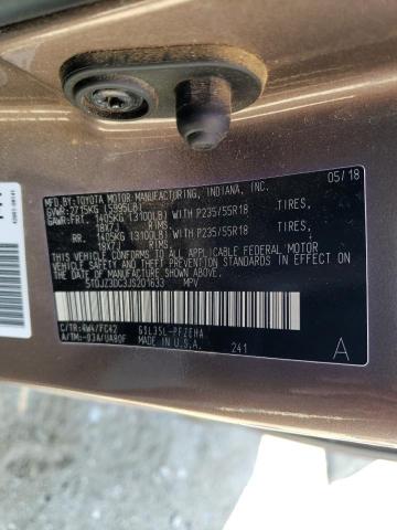 Photo 14 from auction – 2018 TOYOTA SIENNA LE with VIN 5TDJZ3DC3JS201633
