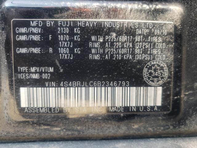 Photo 14 from auction – 2011 SUBARU OUTBACK 3. with VIN 4S4BRJLC6B2346793