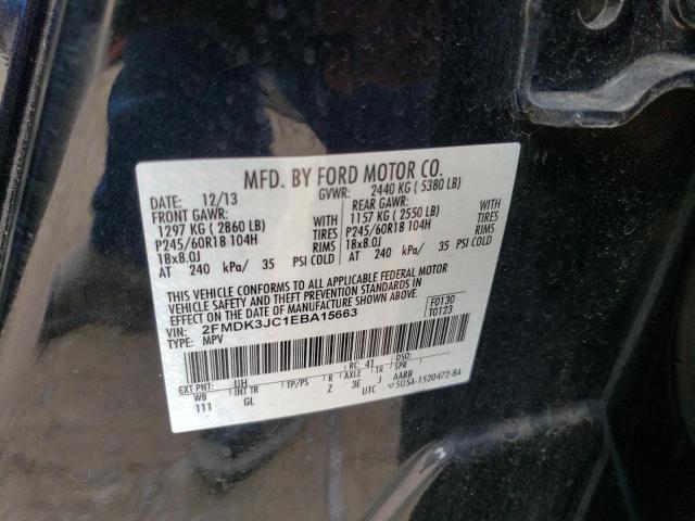 Photo 14 from auction – 2014 FORD EDGE SEL with VIN 2FMDK3JC1EBA15663