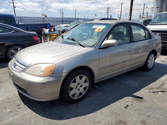 HONDA CIVIC EX 2001 with VIN 1HGES26771L035572 - Photo from auction